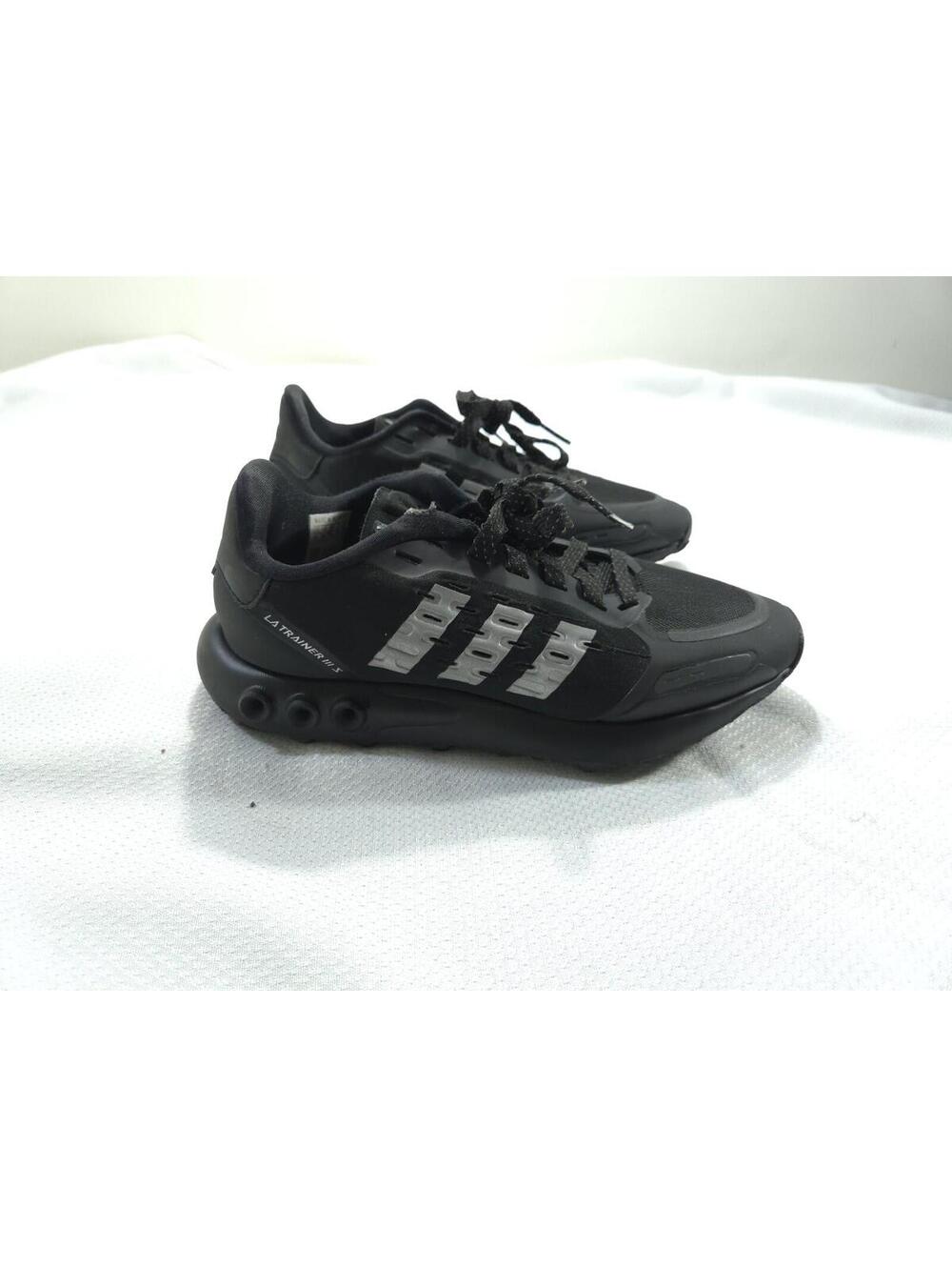 Adidas Shoes Kids Size 4 LA Trainer III Black Youths Low Sneakers Running